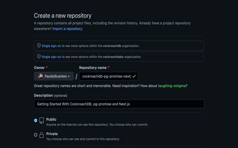 Create GitHub Repository