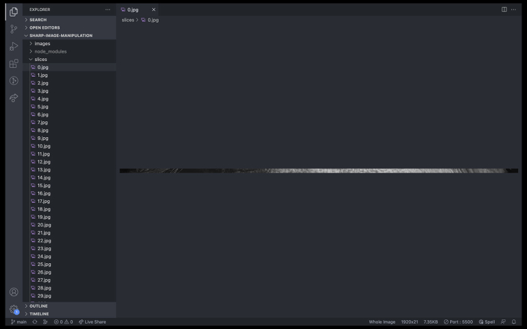 VS Code slices