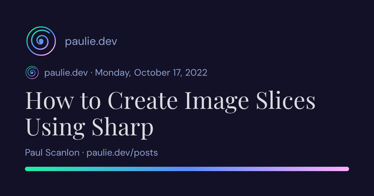 Sharp Object Cut Image Paul Scanlon | How to Create Image Slices Using Sharp